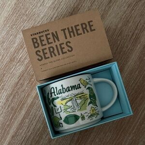Starbucks Alabama Mug with Green and Yellow Design